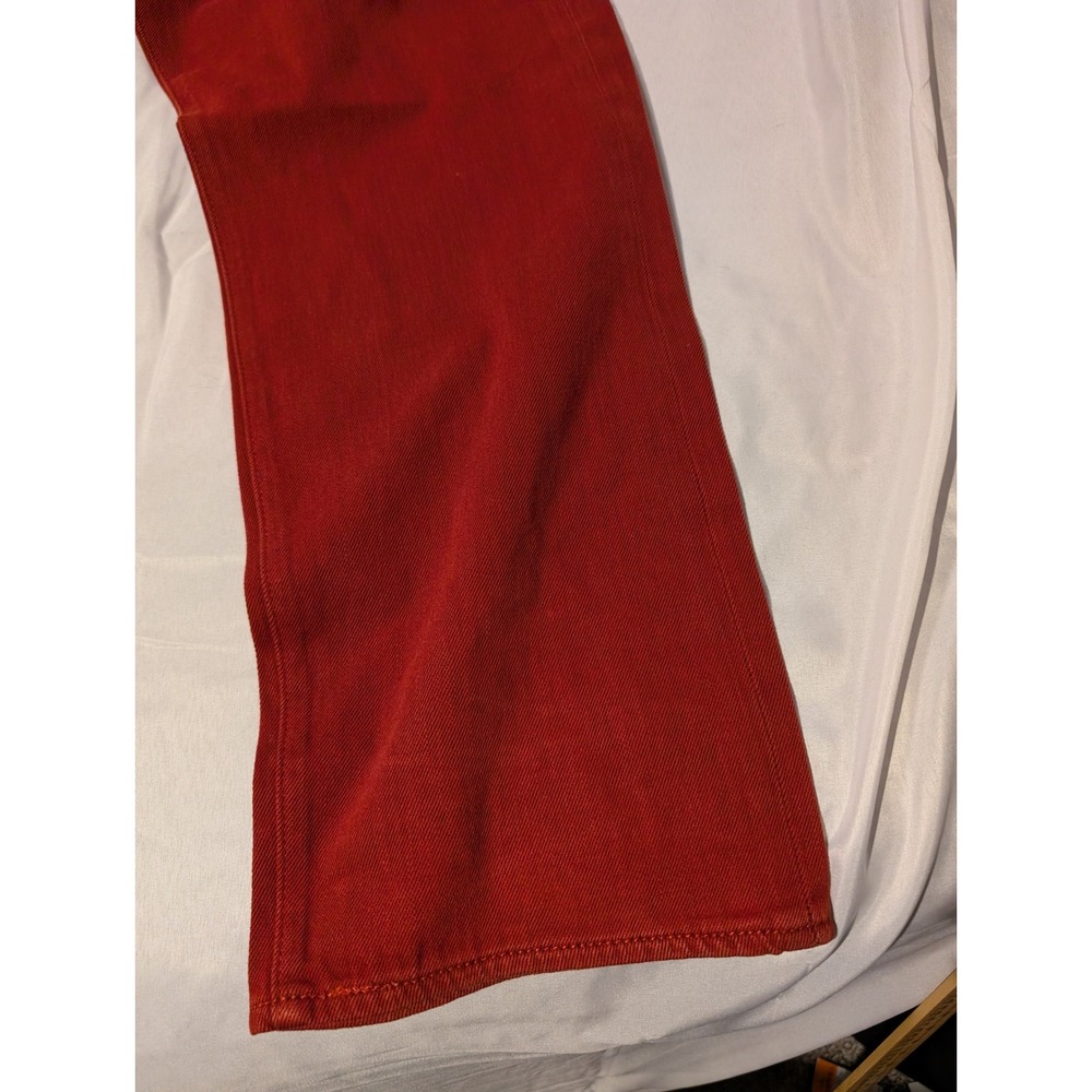 Levi Strauss 501xx Red 40×32 Denim Jeans Men`s Size Straight Leg - Picture 2 of 9